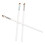 3pcs Angled Eyeliner Brush Ultra Thin Slanted White 5