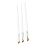 3pcs Angled Eyeliner Brush Ultra Thin Slanted White 4