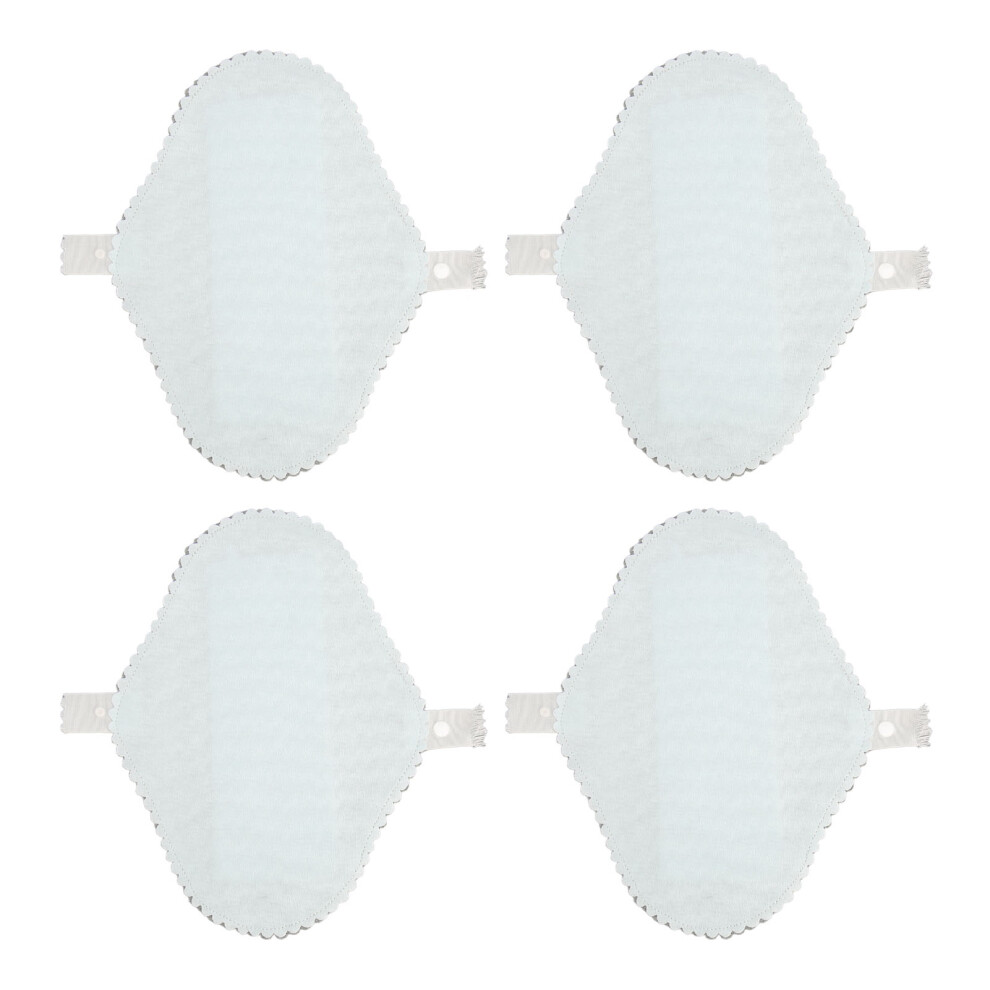 (S 18.5x13.5cm / 7.28x5.31in) Reusable Menstrual Pad 4pcs Washable Breathable Leakage Free M 22x16cm