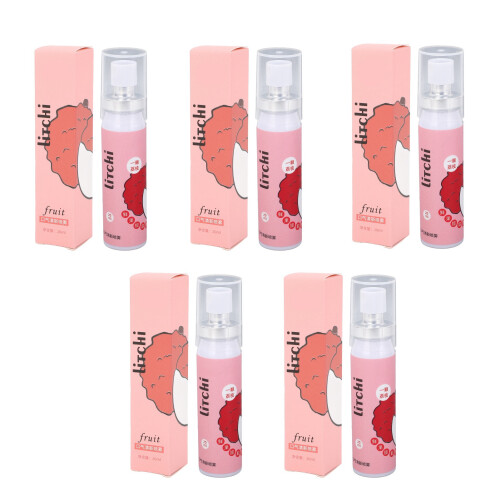 5PCS Bad Breath Oral Spray Lychee 20ml Non Irritating