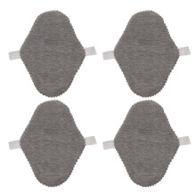 (M) 4PCS Washable Feminine Pads Gray Graphene Leakproof Breathable