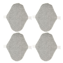(M) 4pcs Cloth Panty Liners Graphene Absorbent Breathable Washable Women L