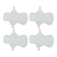 (Blue) 4PCS Washable Menstrual Pad Anti Leakage Breathable Cotton Reusable