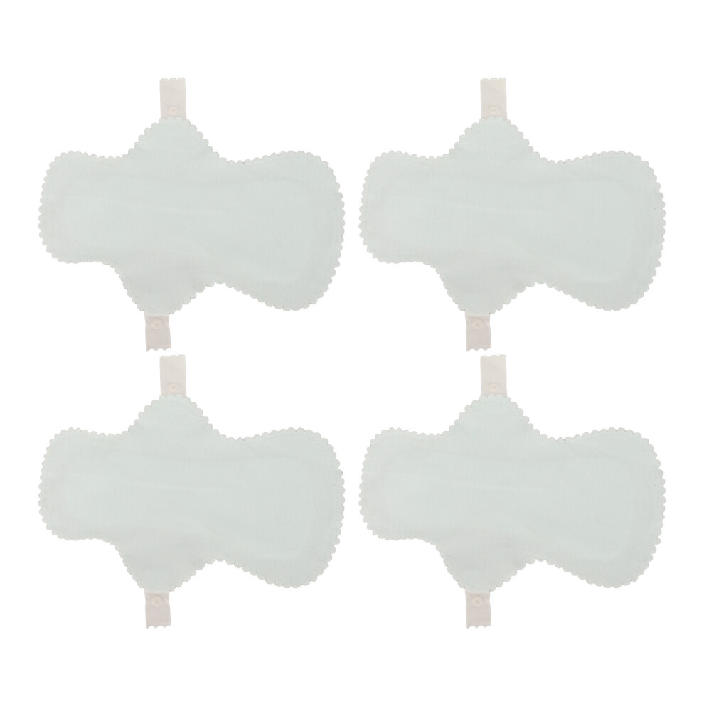 (Blue) 4PCS Washable Menstrual Pad Anti Leakage Breathable Cotton Reusable