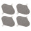 (M) 4PCS Washable Graphene Leakproof Breathable Pads 3