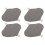 (M) 4PCS Washable Graphene Leakproof Breathable Pads 4