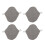 (M) 4PCS Washable Graphene Leakproof Breathable Pads 5