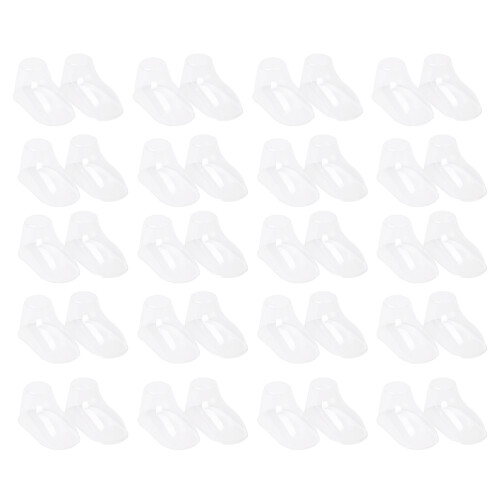 100Pcs Plastiska Bebisfots För Transparent Hållare 1