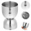 Stainless Steel Cocktailjigger Klockformad Mätkopp För Sprit 5