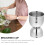 Stainless Steel Cocktailjigger Klockformad Mätkopp För Sprit 4
