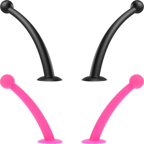 4St Universle Siliconen Helmversiering Met Schattige Tentakels 1