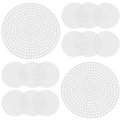 30Pcs Tvärsydda Plastnätplattor 3D 7,7 Cm