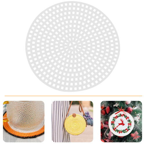 30Pcs Tvärsydda Plastnätplattor 3D 7,7 Cm 2