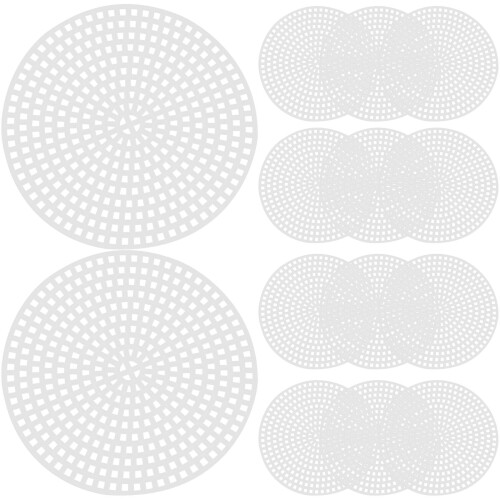 30Pcs Tvärsydda Plastnätplattor 3D 7,7 Cm 1