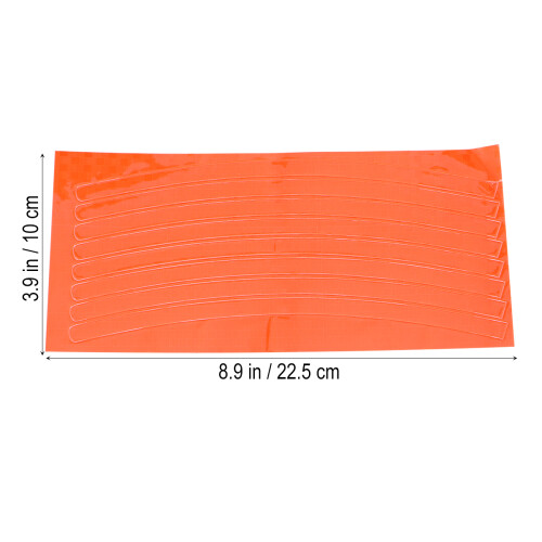Hjulreflektorer Cykelsäkerhetsaccessoarer Reflekterande Orange 1