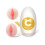 (Type 1) Male Masturbator Egg Soft Silicone Waterproof Irregular Grain 4