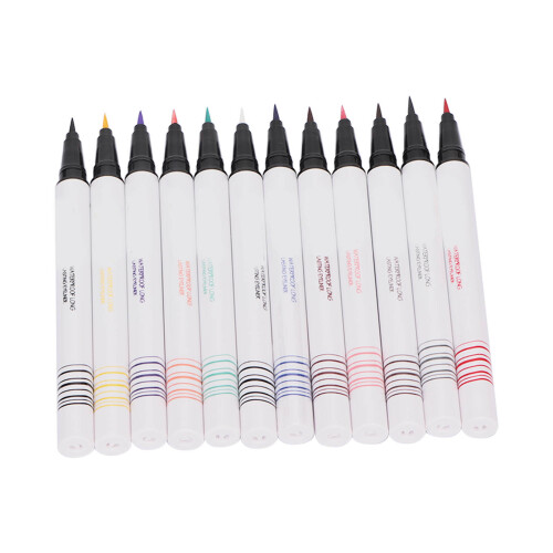Liquid Eyeliner Waterproof Lasting Quick Dry 12 Colors Set 2