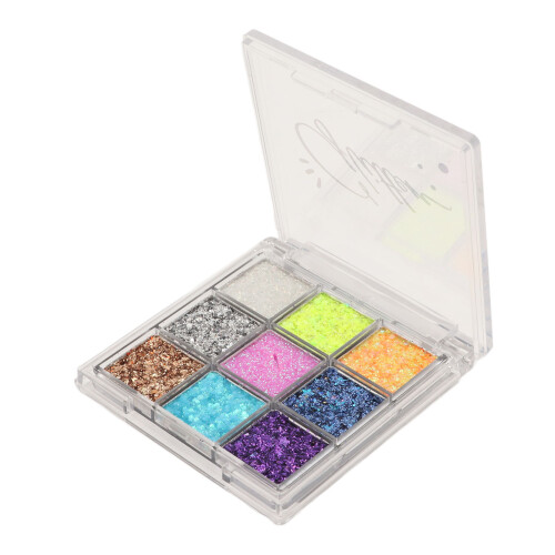 Glitter-Augenbrauen-Palette 9 Farben langhaltend 2