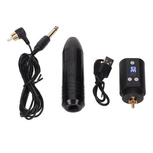 (WR 38) Penna Tattoo Wireless 1500mAh Ricaricabile USB 1