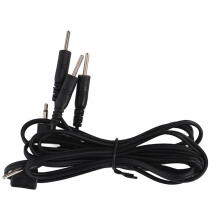 5x 4,4ft TENS-Elektrodenkabel 2,5mm Ersatz schwarz