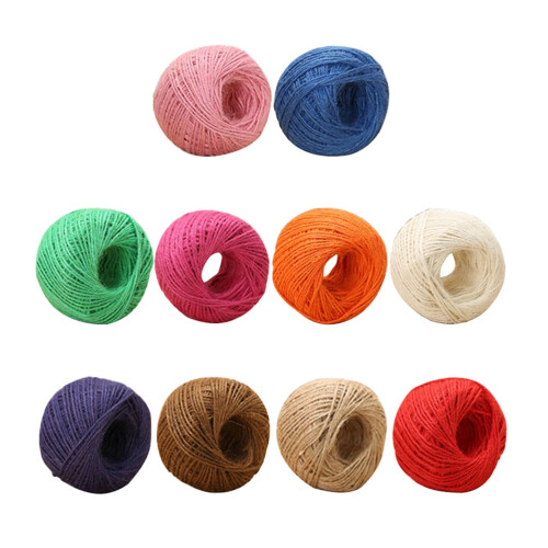 10St 25M Lång 2Mm Tjock Tråd För DIY Vävning Decor 1