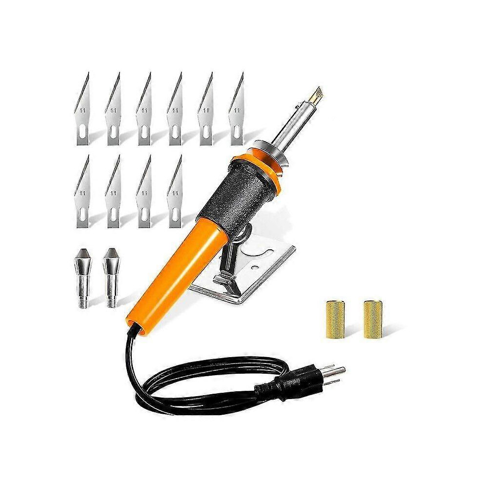 Kikidex (As Show, One Size) Hot Knife Plastic Cutter Tool Electric Woodburning Kit For Plastic Wood Burning Tool-Cutter Woodbur