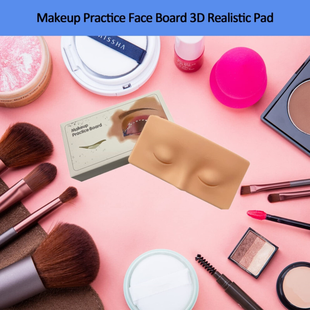 Reusable Silicone Face Makeup Practice Board, Realistic & Durable