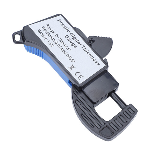 Medidor de espesor digital 0-1in LCD, 210 mAh, plástico 2