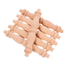 6Pcs Obehandlade Baluster Spindlar För Möbelhantverk