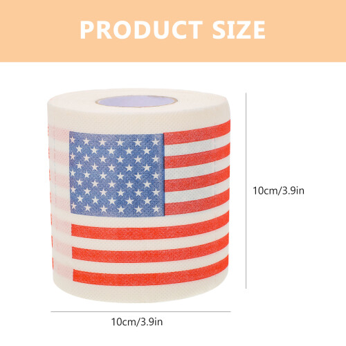 2 Amerikanska Flaggan Tissuepapper Badrumstoalettpapper 1