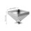 Stainless Steel Pyramidform Köttformare För Hem Restaurang 2