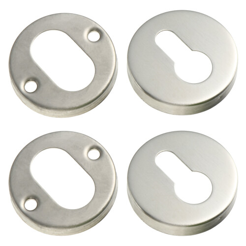 2 Set Små Nyckelhålslock För Dörrlås Skyddslucka (Silver)