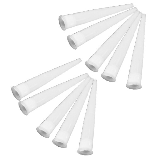 100 Pcs Plastmunstycken Rör Vit Engångs Bläckhållare 2