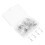 60Pcs Plasthuvud Vridna Fästplattor Transparent För 11