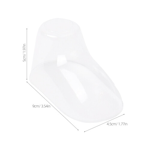 100Pcs Plastiska Bebisfots För Transparent Hållare 2