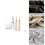 1Set Practical Embroidery Punch Needle DIY Sewing Tool Wooden Handle 9
