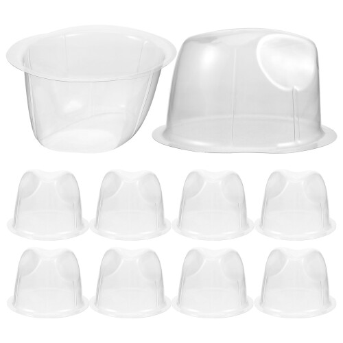 10Pcs Plasthättespännare Bärbar Hättevisningsspännare