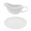 Set Gravy Boat, Gräddsås Tomatsås Båt, Saucier (Vit) 11