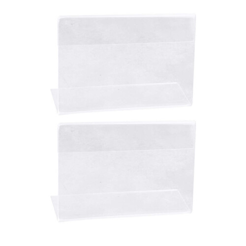 10 Acryl Displayständer Bürodekoration Halter Tischschild