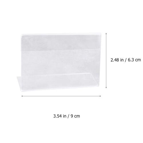 10 Acryl Displayständer Bürodekoration Halter Tischschild 1