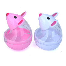Food Dispenser Kattmatare Mus Matskål (Rosa)