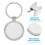 3Pcs Sublimeringsnyckelring Tom Metallkedja Diy 10