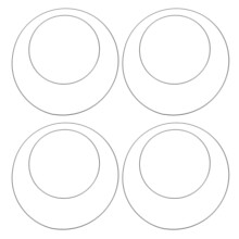 8St Zilveren Metalen Ringen Voor Wreath DIY En Droomvanger Decoratie