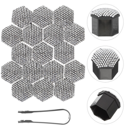 20Pcs Fälgmutterlock Fälgmutterhättor Bilaccessoarer För Kvinnor 1