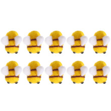 30Pcs Diy Ullfilt Tillbehör Bie Form Hantverksmaterial Kläder Hatt