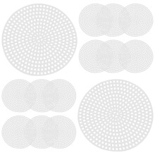 30Pcs Tvärsöm Plastnätplattor 3D Bottenfodral 7,7 Cm