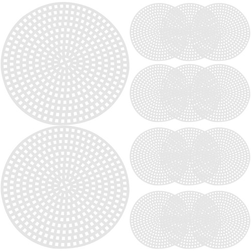 30Pcs Tvärsöm Plastnätplattor 3D Bottenfodral 7,7 Cm 1