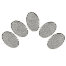 5Pcs 25Mm Legeringsaccessoar Hålbar Rundbricka För Smyckestillverkning