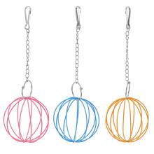 3Pcs Fön Hängande Torkad Gräsdispenser Boll För Hamster Kanin