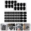 50Pcs Saxofon Munstycke Munstycke Plåster Silikonkuddar 3